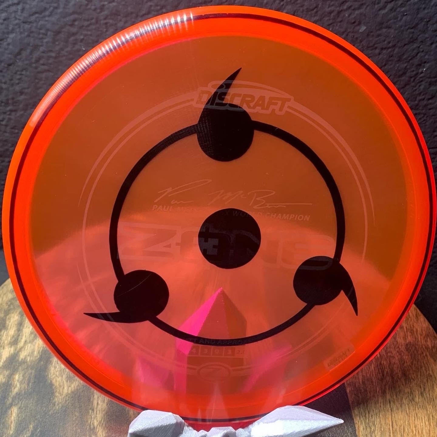 New Discraft Z Zone Paul McBeth Signature Series Custom Sharingan Dye