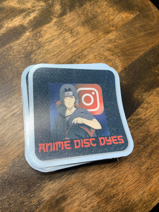 Anime Disc Dyes Itachi Die Cut Stickers