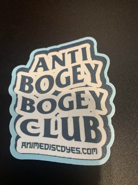 Anti Bogey Bogey Club Die Cut Stickers